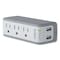 Belkin SurgePlus USB Swivel Charger, 3 AC Outlets/2 USB Ports, 918 J, White BST300BG - alternate 3